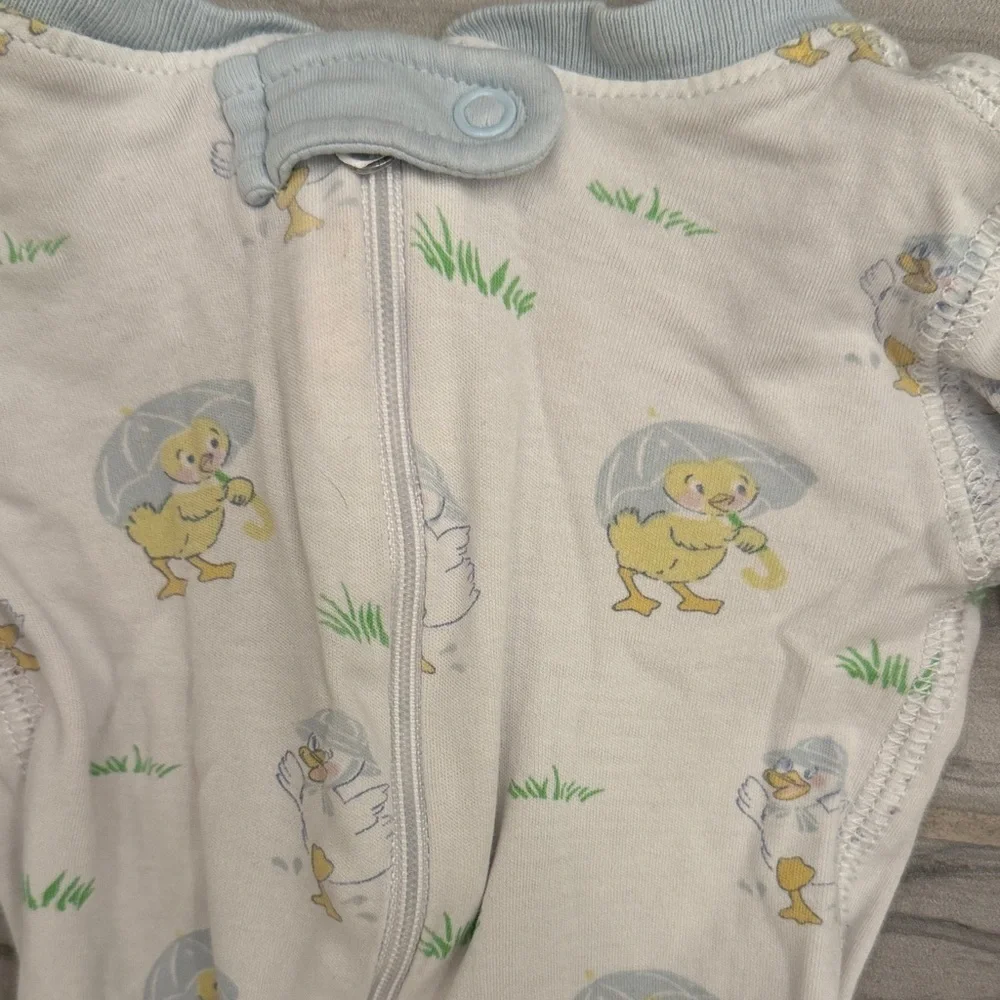 The Beaufort Bonnet Company Yellow Duck Print Footie